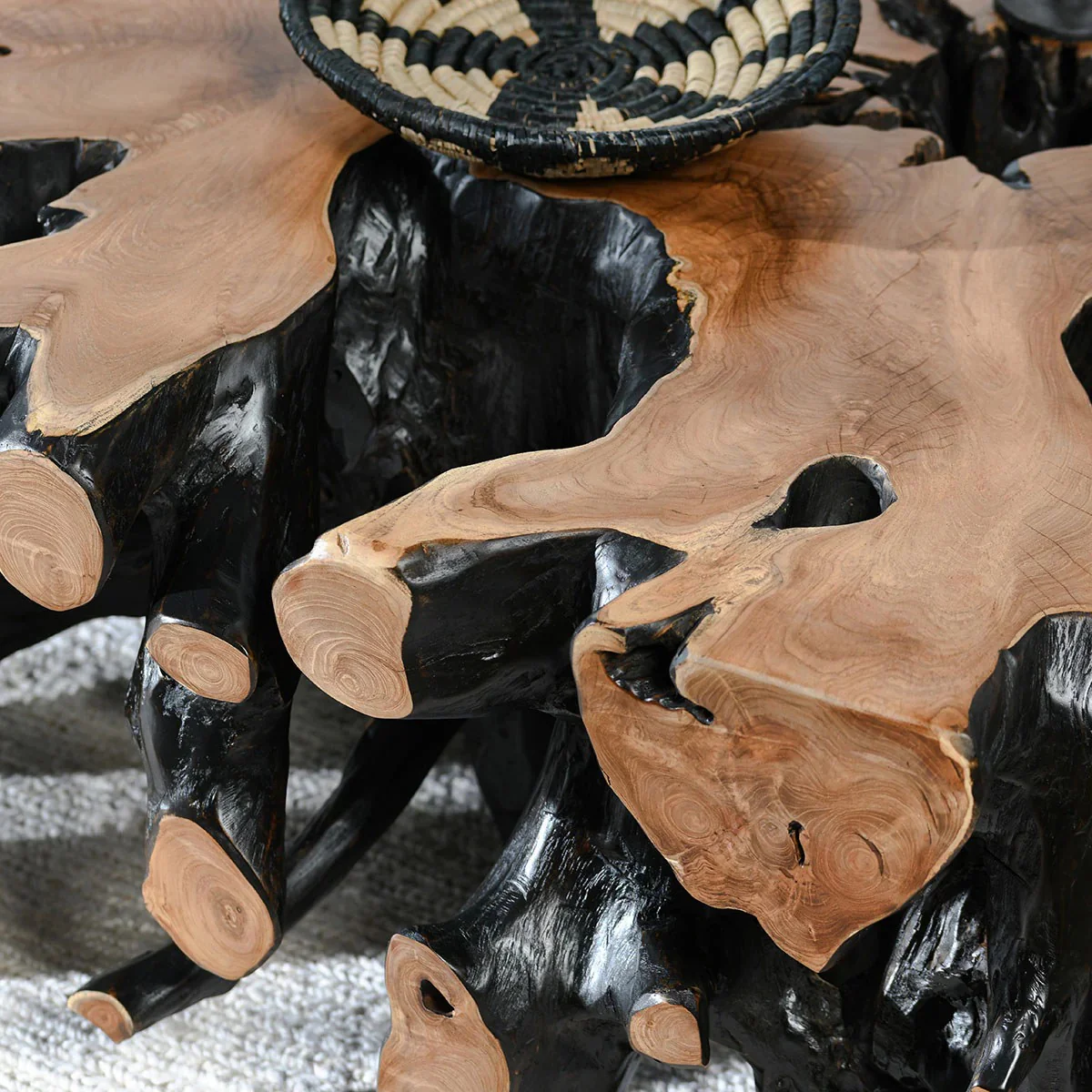 Cypress Teak Root Coffee Table - Image 4