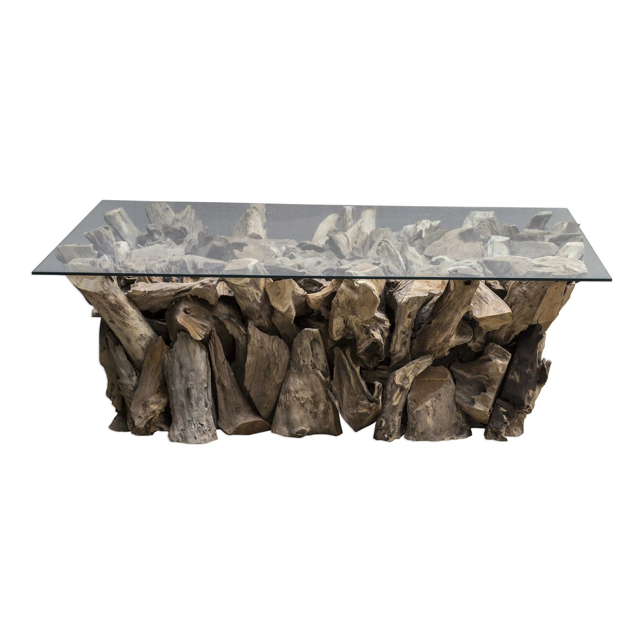 Teak Root Rectangular Coffee Table
