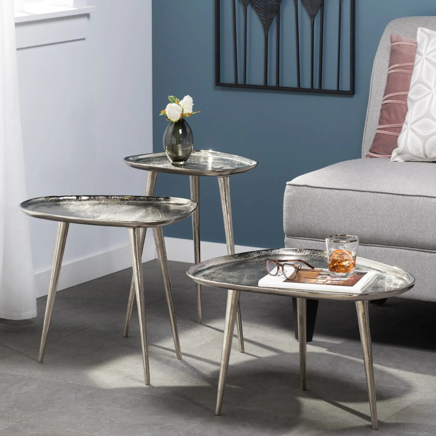 Abstract Tall Side Table - Image 5